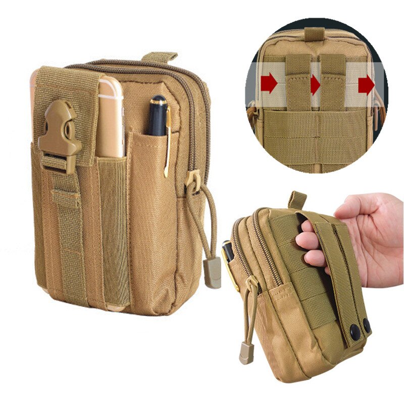 Molle Tactical Pouch Military Belt Waist Bags Outdoor Phone Travel Camping Pouches Case Pocket EDC Sports Army Camo Hunting Bag