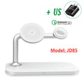 30W 3 in 1 Magnetic Wireless Charger Stand For iPhone 13 12 Pro Max Apple Watch Macsafe  Fast Charging for Airpods iWatch 7 6