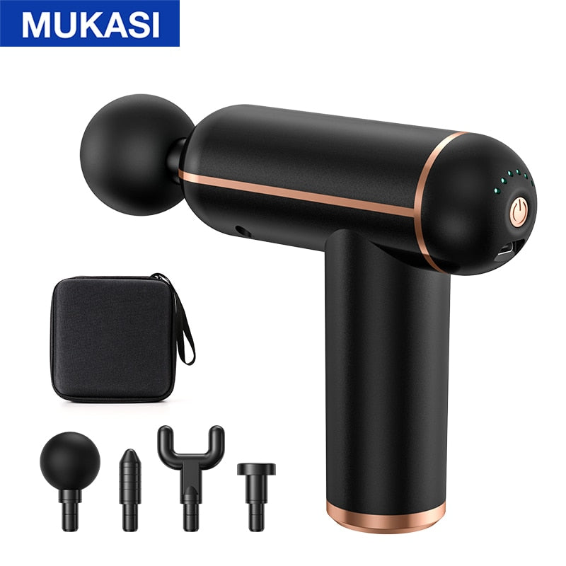 MUKASI Massage Gun Portable Percussion Pistol Massager For Body Neck Deep Tissue Muscle Relaxation