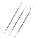 6pc/8pc Dental Mirror Stainless Steel Dental Dentist Prepared Tool Set Probe Tooth Care Kit Instrument Tweezer Hoe Sickle Scaler