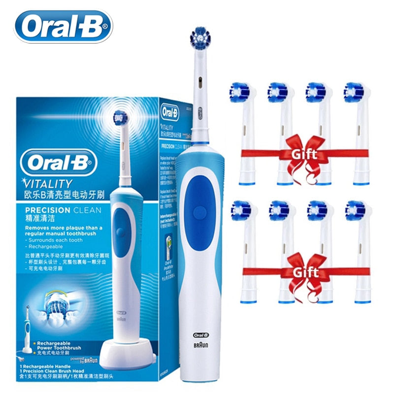 Oral B 3D Whiten Electric Adult Toothbrush With Gift Brush Heads.