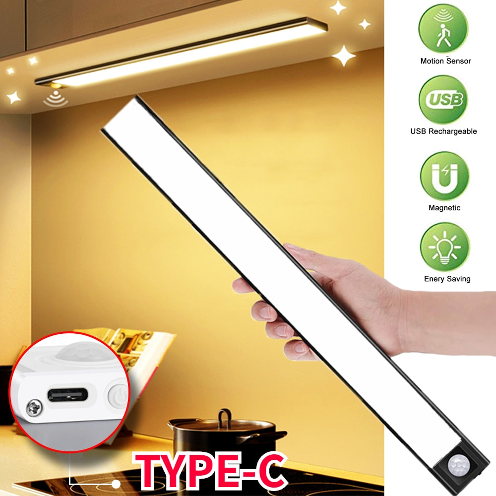 LED Magnetic, Motion Sensor Night Light For Kitchen Or Closet.