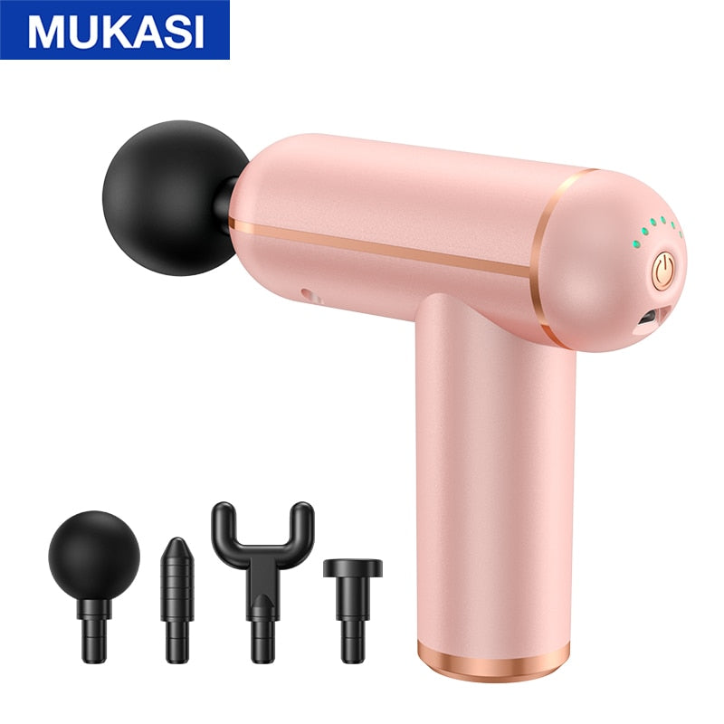 MUKASI Massage Gun Portable Percussion Pistol Massager For Body Neck Deep Tissue Muscle Relaxation