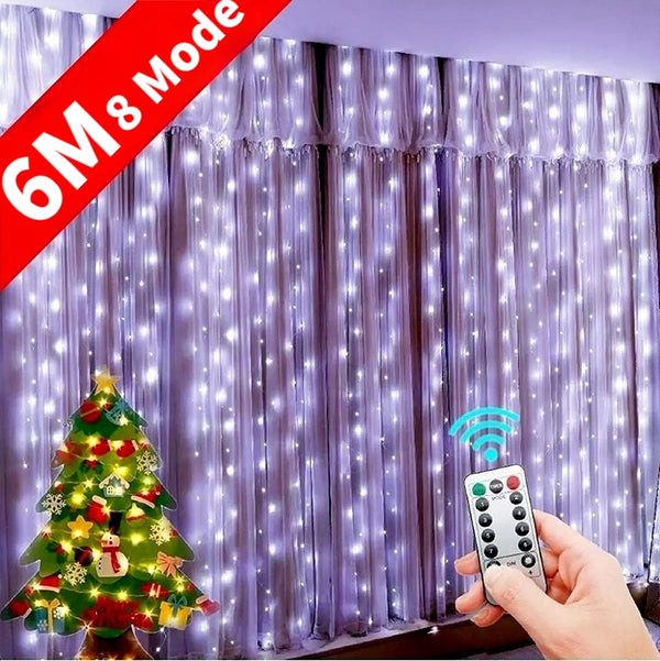 Remote Control LED String Christmas Lights, wedding garland.