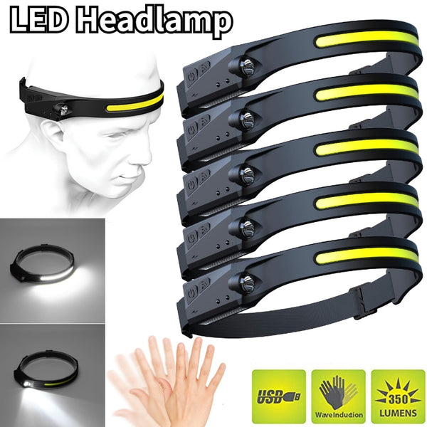 USB Rechargable LED Waterproof Headlamp Flashlight With 4 Lighting modes.