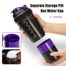 500/600Ml 7 Day Travel /Vitamin/Pillbox Organizer Water Bottle.