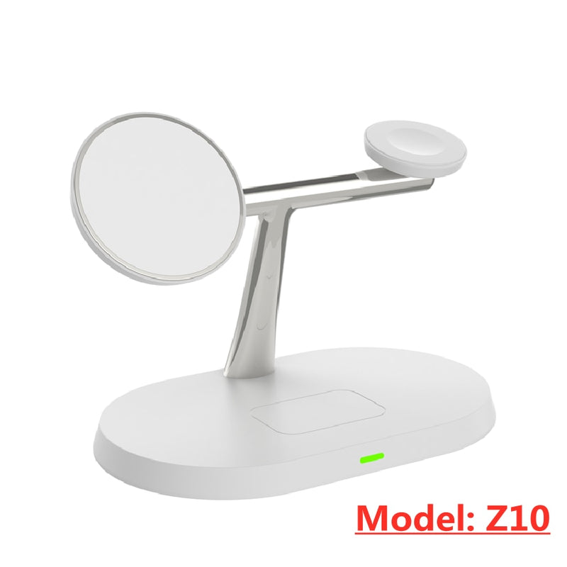 30W 3 in 1 Magnetic Wireless Charger Stand For iPhone 13 12 Pro Max Apple Watch Macsafe  Fast Charging for Airpods iWatch 7 6