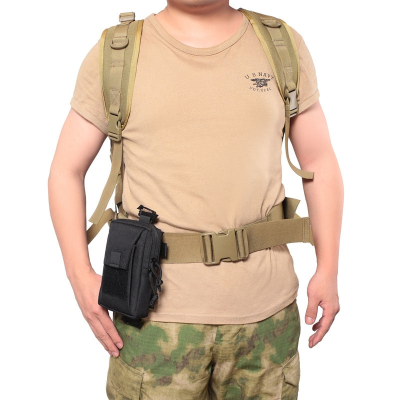 Molle Tactical waist Bag Outdoor Emergency edc pouch Phone Pack Sports Climbing Running Accessories Military Tool Hunting Bags