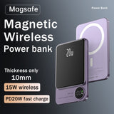 10000mAh Magnetic Power Bank Fast Charging External Battery For Iphone 15W Wireless Charge Powerbank