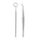 6pc/8pc Dental Mirror Stainless Steel Dental Dentist Prepared Tool Set Probe Tooth Care Kit Instrument Tweezer Hoe Sickle Scaler