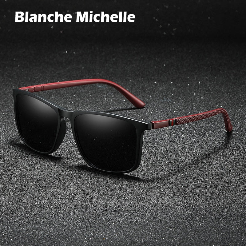 High Quality Sunglasses Men Polarized Square Sun Glasses UV400