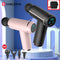 SANLEPUS Portable USB/ LCD deep tissue percussion massage gun for aching muscles.