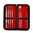 6pc/8pc Dental Mirror Stainless Steel Dental Dentist Prepared Tool Set Probe Tooth Care Kit Instrument Tweezer Hoe Sickle Scaler