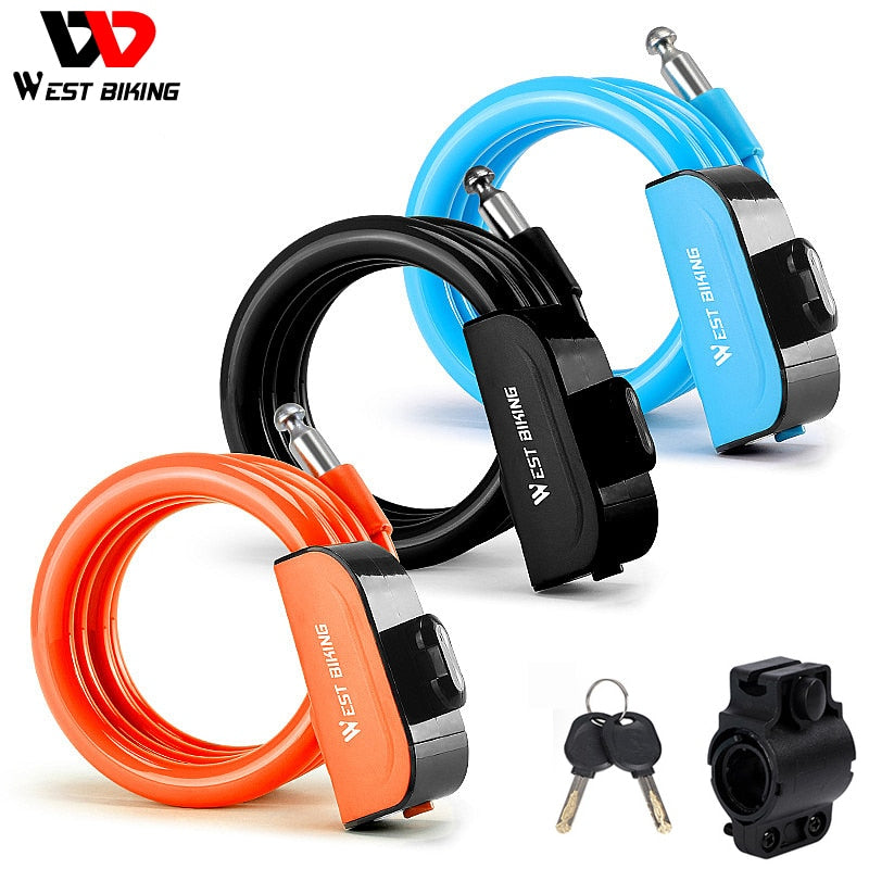 WEST BIKING Anti Theft Security Lock Cable.