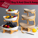 One, Two or three-layer Plastic Fruit, snacks candy bowls with stand.