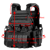 1000D Nylon Plate Carrier Tactical Vest Outdoor Hunting Protective Adjustable MODULAR Vest (AirSoft)