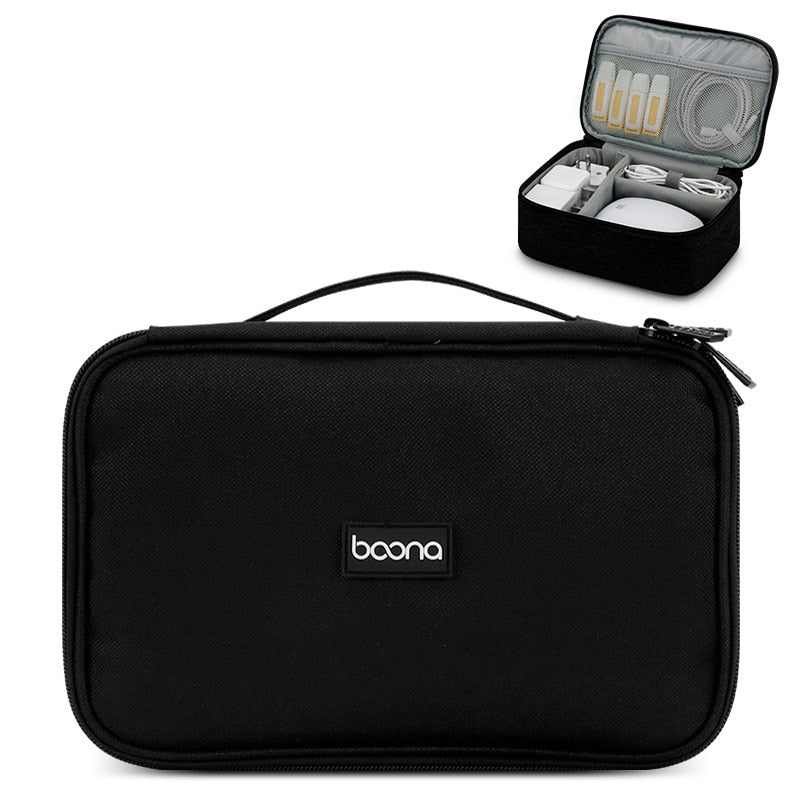 Cable Storage Bag Portable Travel Charger USB Storage Bag Waterproof