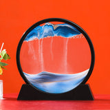 3D Moving Sand Art Nordic Creative Oranment Liquid Hourglass Flowing Sand