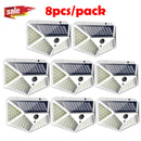 Waterproof 100 LED 2/4/8/10PCS Outdoor Solar Light, with motion sensors for garden and back yards.