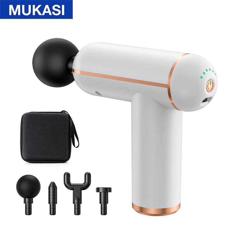 MUKASI Massage Gun Portable Percussion Pistol Massager For Body Neck Deep Tissue Muscle Relaxation