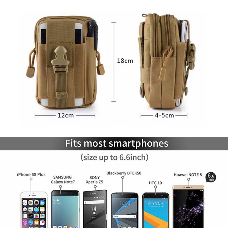 Molle Tactical Pouch Military Belt Waist Bags Outdoor Phone Travel Camping Pouches Case Pocket EDC Sports Army Camo Hunting Bag