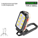 LED COB Rechargeable Magnetic Work Light Waterproof Camping Lantern Magnet Design with Power Display