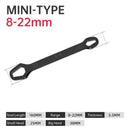 8-22mm Universal Torx Wrench Board Adjustable Double-head Torx Spanner Self-tightening Glasses Wrench Multi-purpose Hand Tools