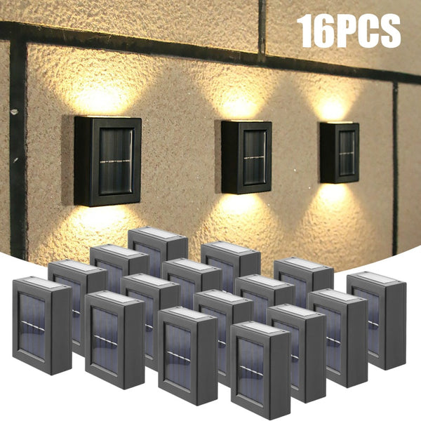 Outdoor LED 1-16PCS Waterproof IP65  Solar Lamps.  Decoration lights for Balcony, Gardening and Back yard lighting.
