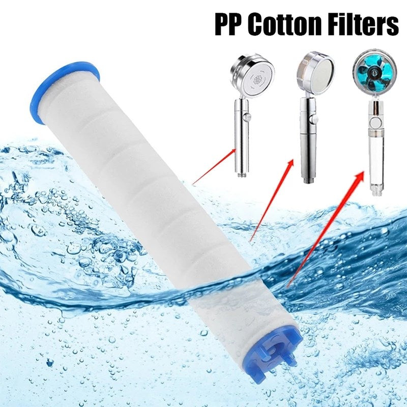 8 Pcs Shower Head Replacement PP Cotton Filter Cartridge Water Purification Bathroom Accessory Hand Held Bath Sprayer
