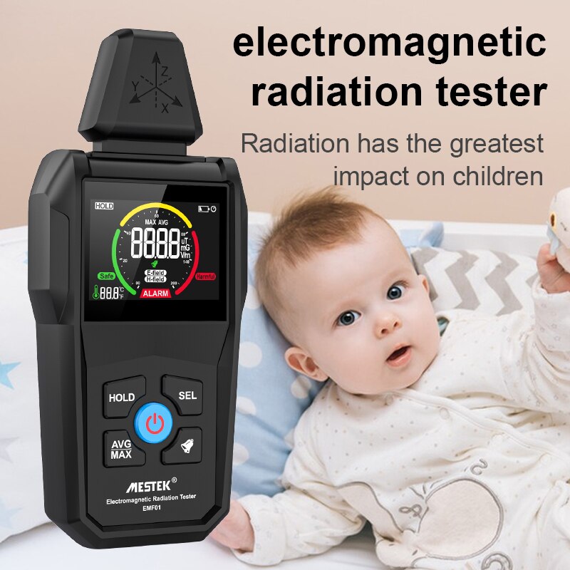 Electromagnetic Field Radiation Detector Tester Emf Meter Counter Emission Dosimeter Computer