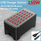 USB Charger 10 15 20 25 30 Ports HUB 150W Universal Wall Desktop Fast Charging Station Dock for Mobile Phone Power Adapter
