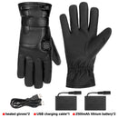 Motorcycle Heated Gloves Winter Warm Lithium Battery Heated Gloves Touch Screen Waterproof Skiing Heated Rechargeable Gloves