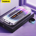 Baseus 0.3mm Crystal HD Tempered Glass for iPhone 14 13 12 11 Pro Max Screen Protector With Cleaning Kit.