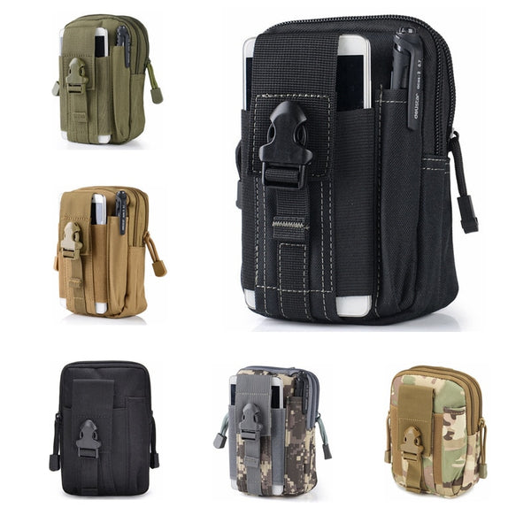 Molle Tactical Pouch Military Belt Waist Bags Outdoor Phone Travel Camping Pouches Case Pocket EDC Sports Army Camo Hunting Bag