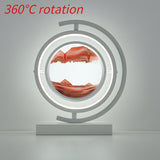 LED quicksand painting hourglass art night light