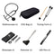 Classic Black Medical Health Monitor Storage Case Kit and Stethoscope Otoscope Tuning Fork Reflex Hammer LED Penlight Torch Tool