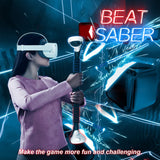 Meta Oculus Quest 2  VR Controllers Long Stick Handle Dual Lightsaber Playing Beat Saber Games for Quest/Rift S