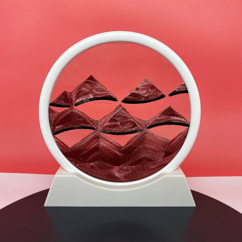 3D Moving Sand Art Nordic Creative Oranment Liquid Hourglass Flowing Sand