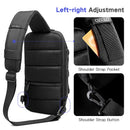 OZUKO New Men Chest Bag Anti Theft Crossbody Bag for Mens USB Charge Sling Bag Outdoor Male Chest Pack Short Trip Messenger Bags