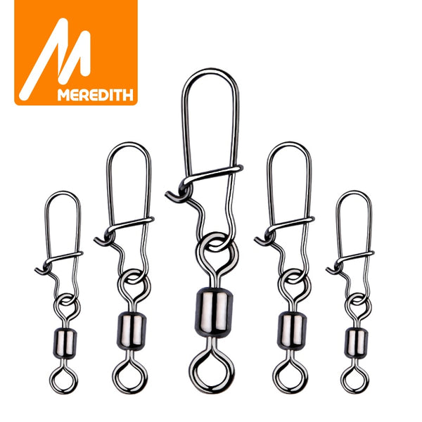 MEREDITH 50PCS Steel Aloy fishing connector. These quick links keeps your fishing line from getting tangled.