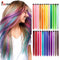 Leeons colorful synthetic heat resistant hair extensions With Clips.
