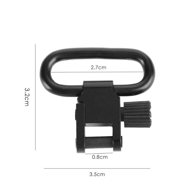 2Pcs/Set Quick Detach Gun Sling Swivels Stainless Steel Rifle Hunting Sling Swivels for Most Bolt Action Shooting Accessories