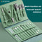 12 or 16 pcs Stainless Steel Manicure/Pedicure Set with Leather case.