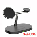 30W 3 in 1 Magnetic Wireless Charger Stand For iPhone 13 12 Pro Max Apple Watch Macsafe  Fast Charging for Airpods iWatch 7 6