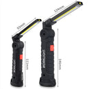 Rechargeable Work Lights LED Work Light Hanging Hook 5 Modes Magnetic USB Rechargeable Flashlight Portable Working Flash Light