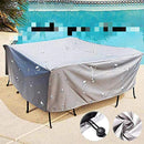 Patio Furniture Covers, Waterproof Outdoor Furniture Covers Fits 12 Seats Table and Chairs, Snowproof Outdoor Sectional Cover