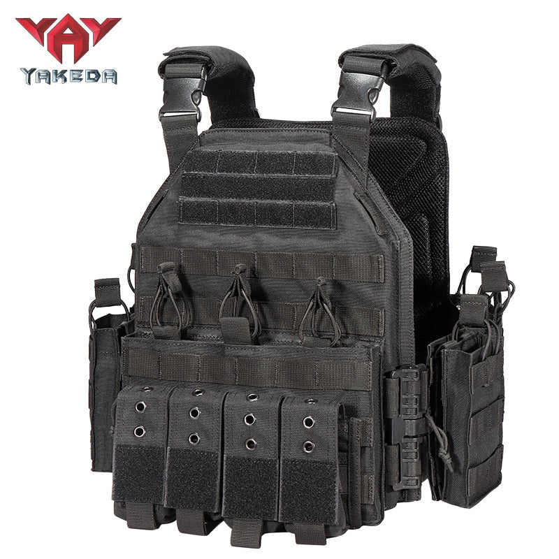 1000D Nylon Plate Carrier Tactical Vest Outdoor Hunting Protective Adjustable MODULAR Vest (AirSoft)