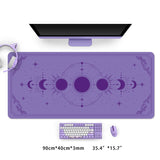 Extra Large Kawaii Mouse Pad Moon Phase