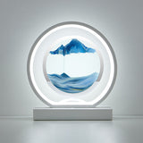 LED quicksand painting hourglass art night light