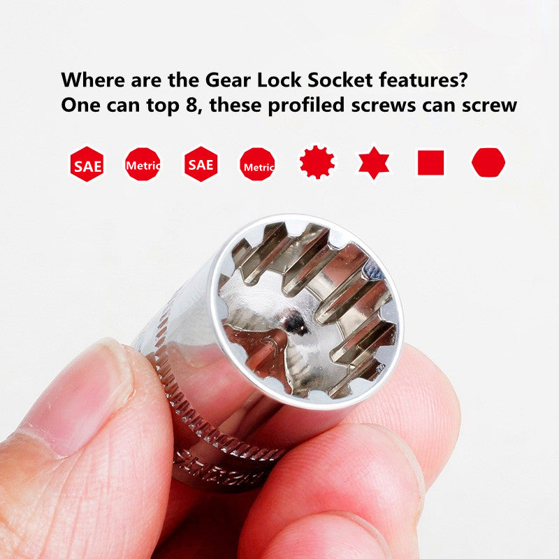 12PC Gear Lock Sockets